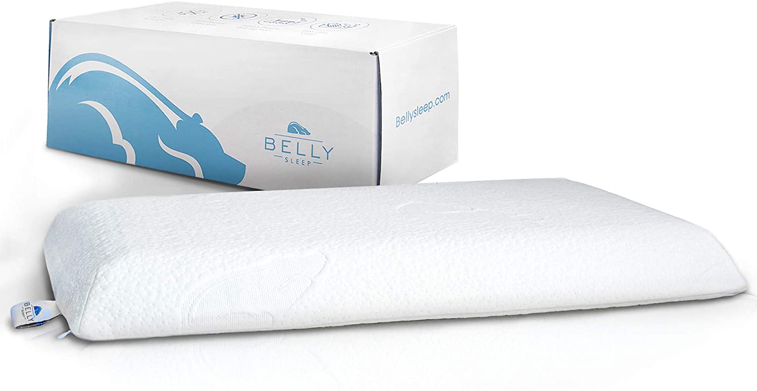 Belly Sleep Hypoallergenic Memory Foam & Gel Pillow For Stomach Sleepers