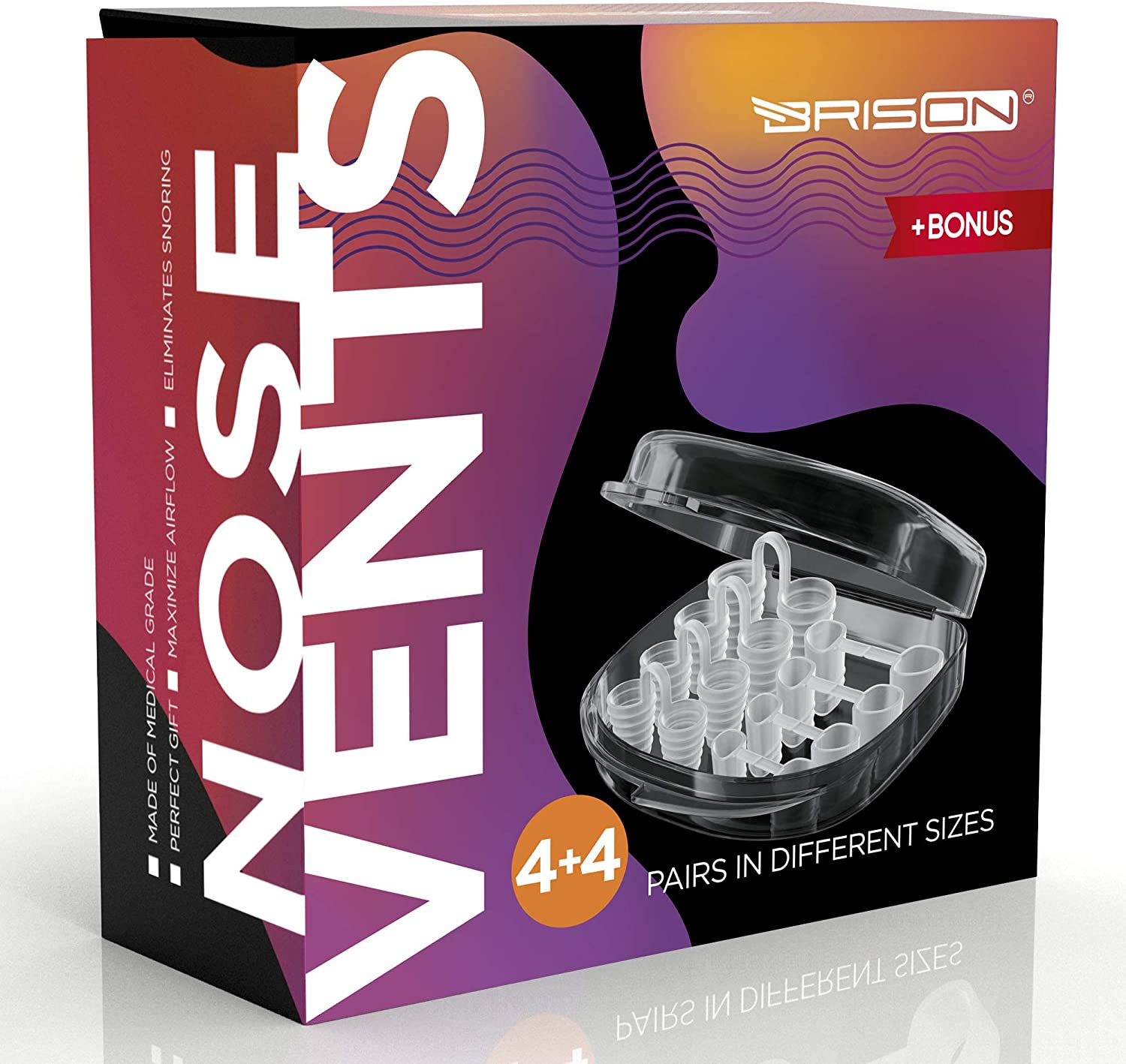 BRISON Reusable Gentle Nose Vents, 8-Pack