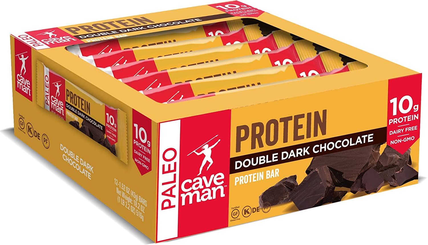 Caveman Foods Double Dark Chocolate Protein Bar
