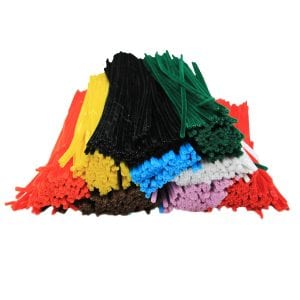 Charles Leonard CHL65490 Assorted Color Chenille Stems, 1000-Count