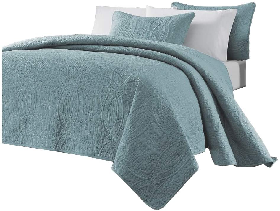 Chezmoi Collection Austin Traditional Year-Round Coverlet Set