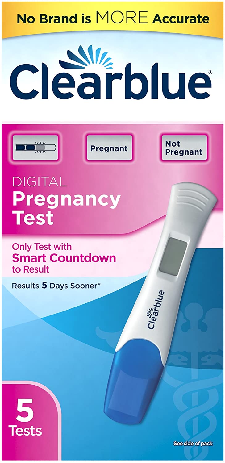 Clearblue Smart Countdown Digital Pregnancy Test, 5-Count