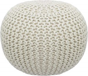COTTON CRAFT Twisted Rope Footrest Pouf