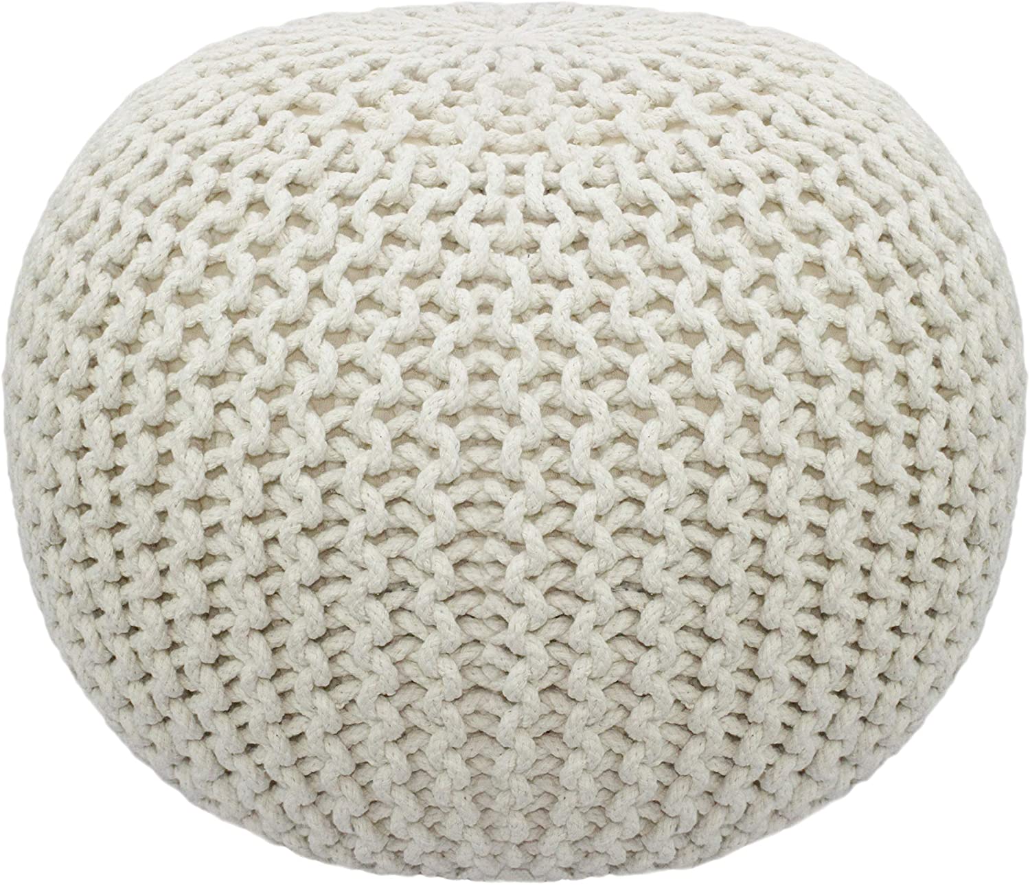 COTTON CRAFT Twisted Rope Footrest Pouf