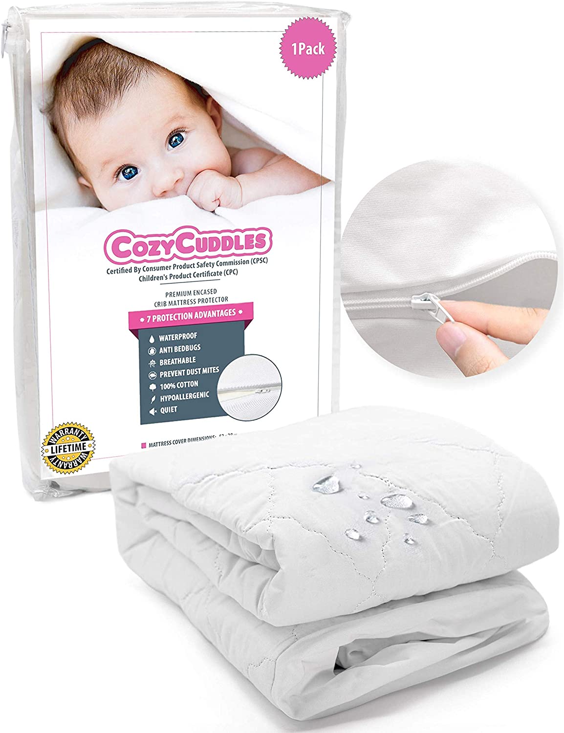 quilted crib mattress pad