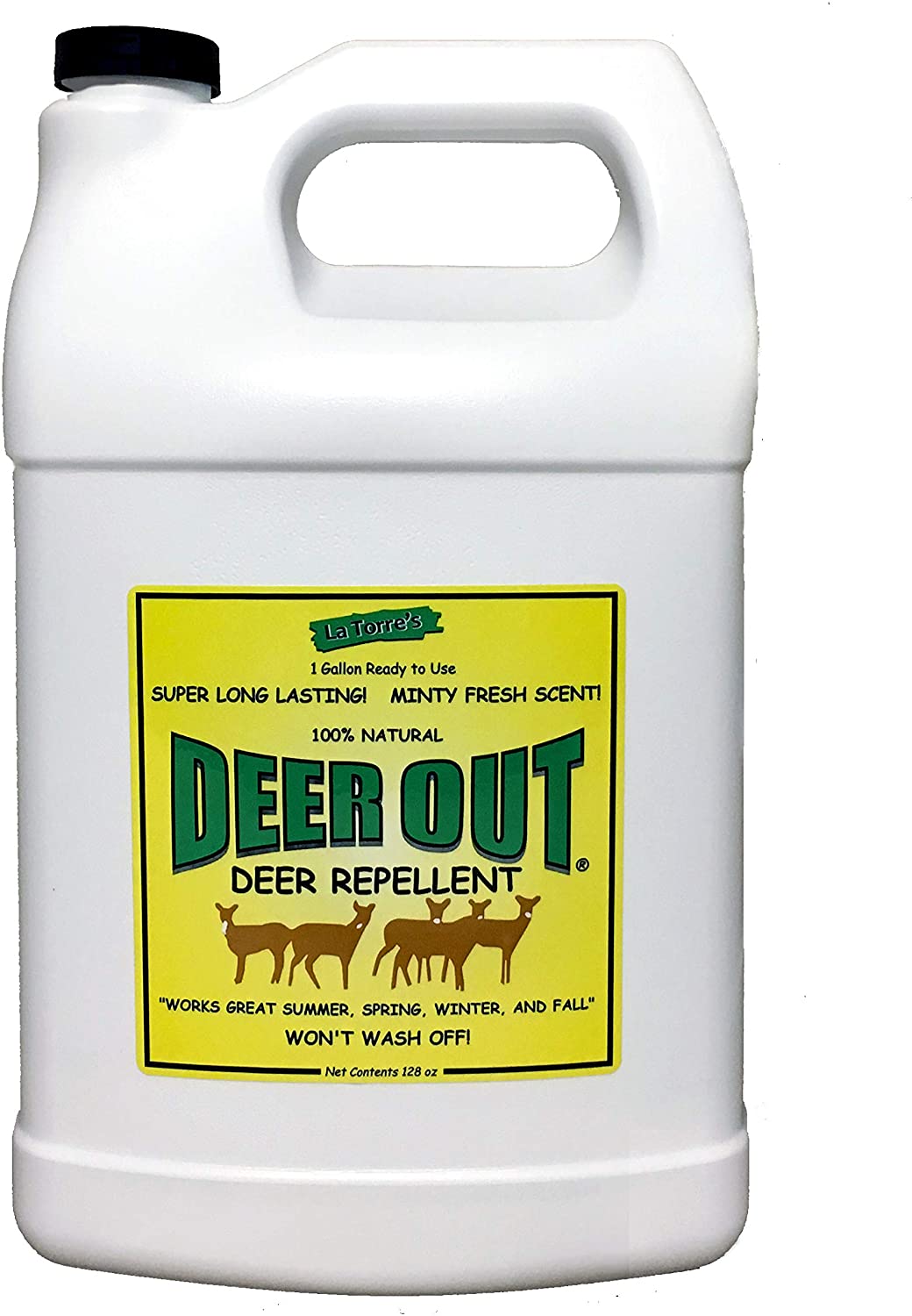 Deer Out Ready-To-Use Deer Repellent, 1-Gallon Refill