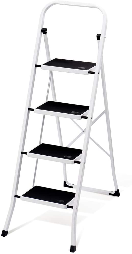 Delxo Anti-Slip Folding 4 Step Ladder