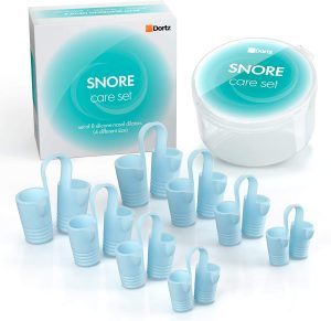 DORTZ Silicone Snore Care Nose Vent Set, 8-Pack