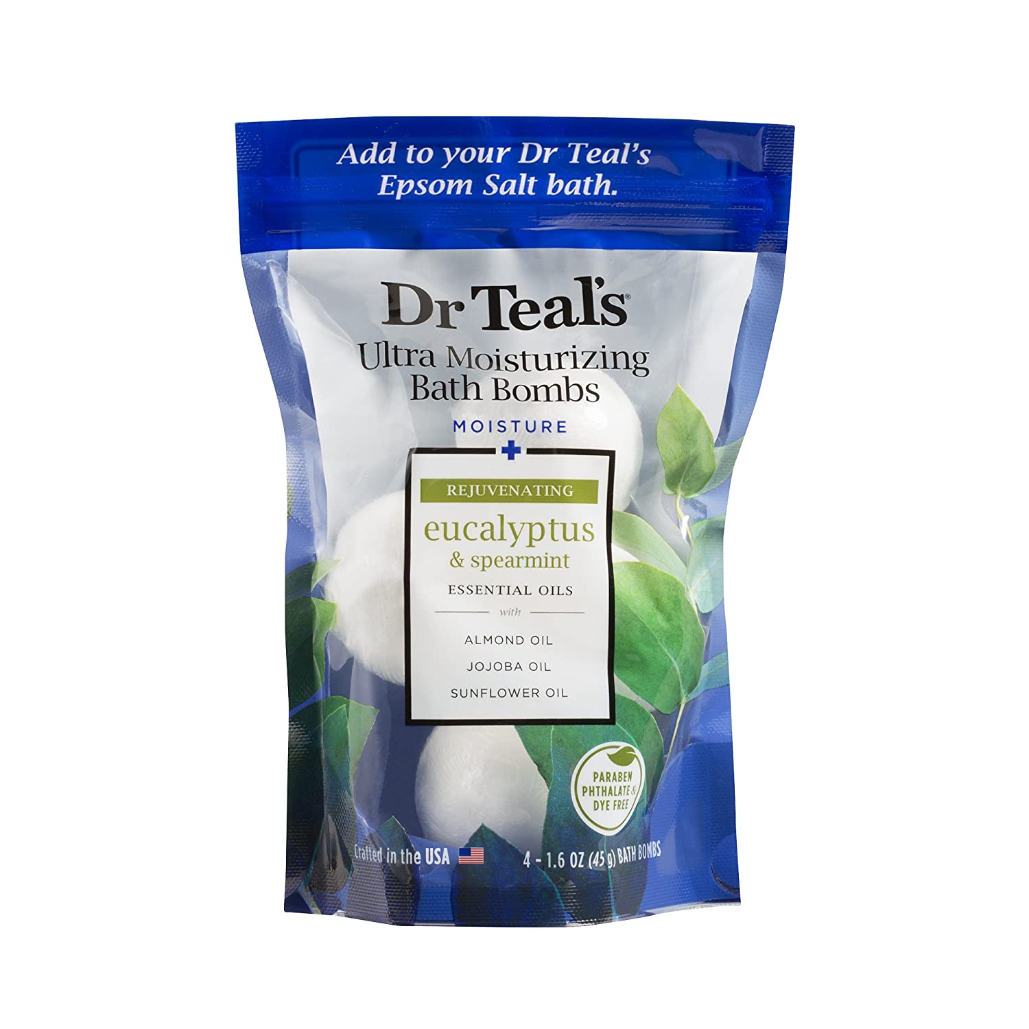 Dr Teal’s Essential Oil Bath Bombs, 4-Count