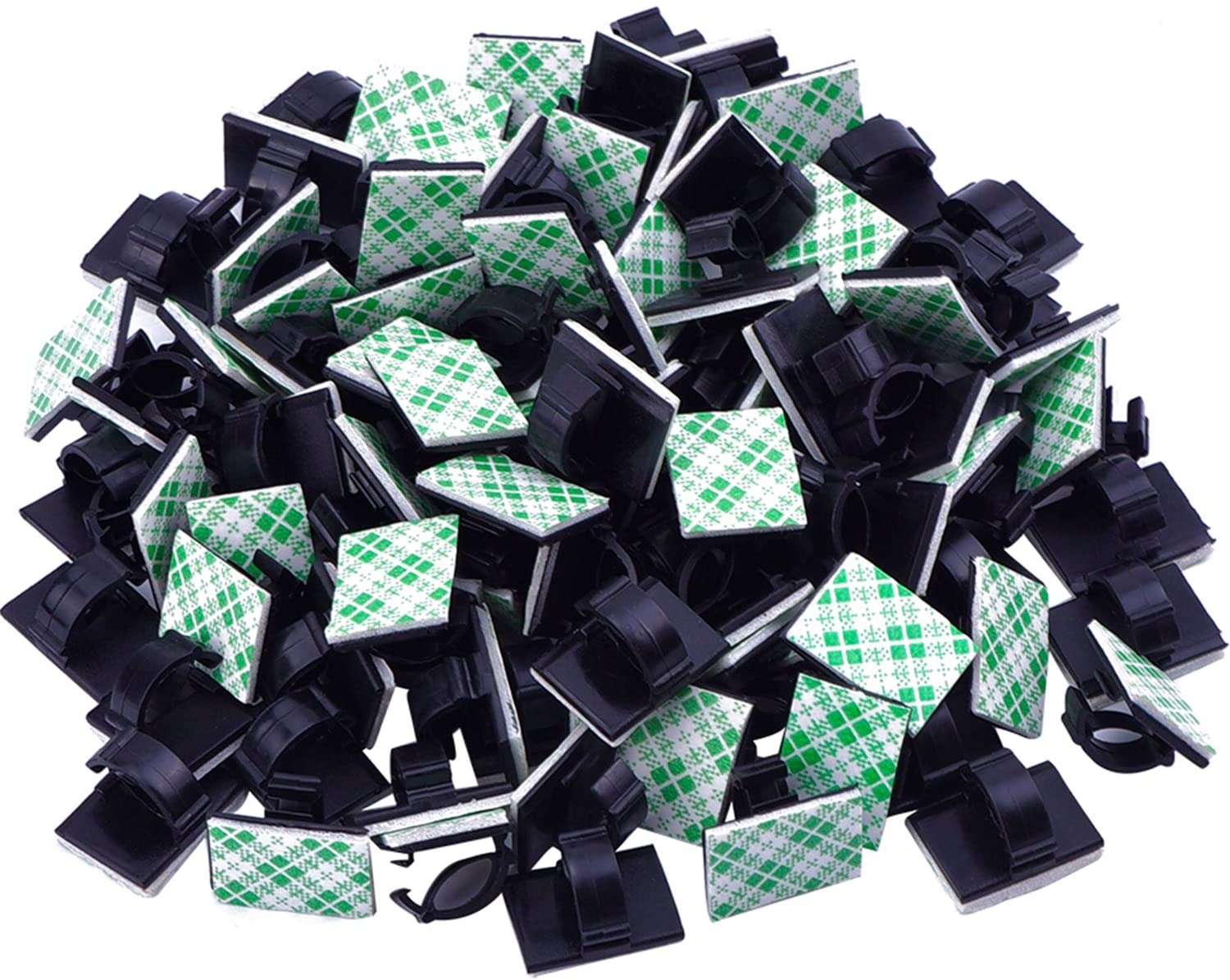 eBoot Adhesive Clamp Cable Clips, 100-Piece