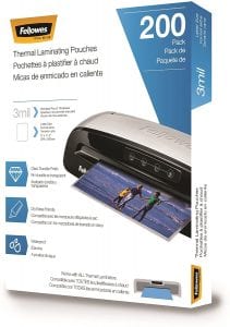 Fellowes Dry Erase Friendly Laminating Pouches, 200-Pack