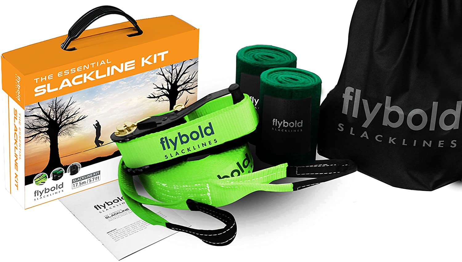 flybold 57-Foot Essential Slackline Kit