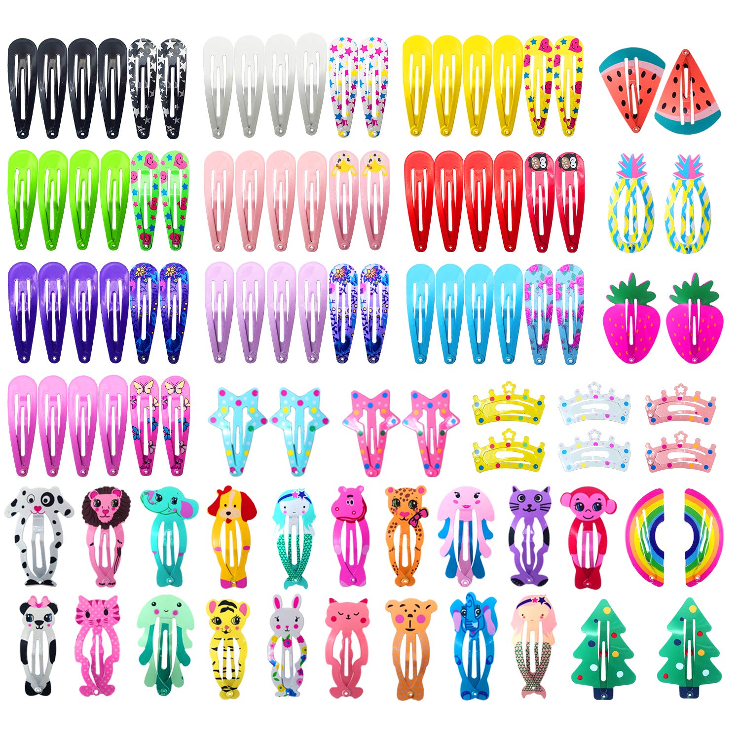 Funtopia Children’s Every Day Hair Clips, 100-Pack