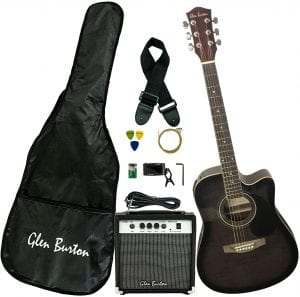 Glen Burton GA204BCO-BK Acoustic Electric Cutaway Guitar