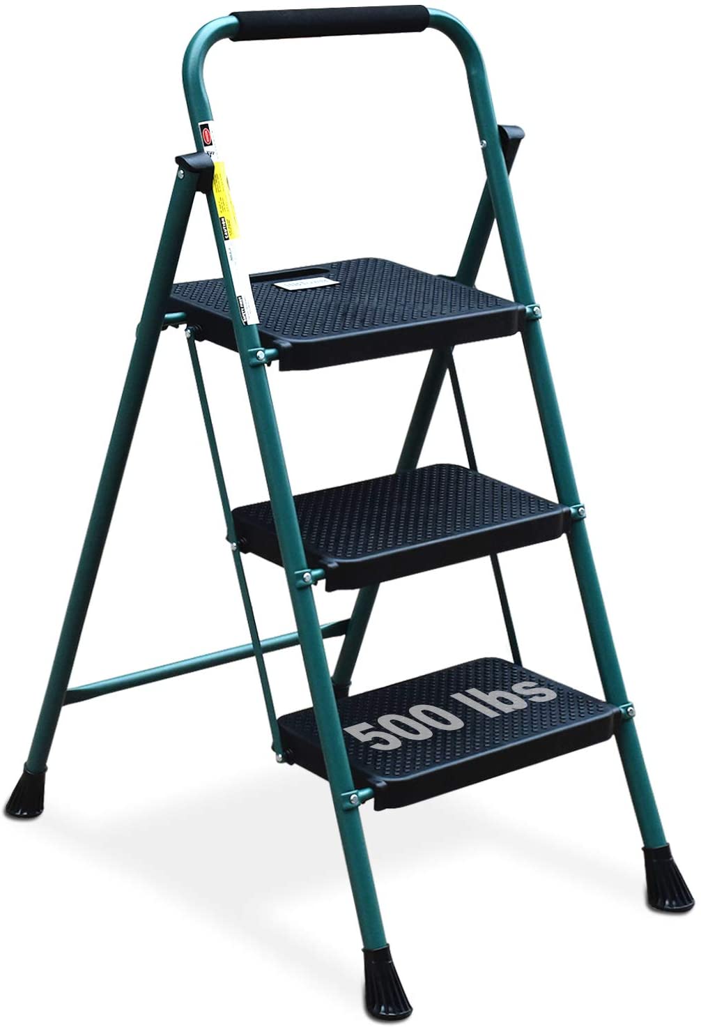 HBTower 3-Step Non-Slip Folding Step Ladder