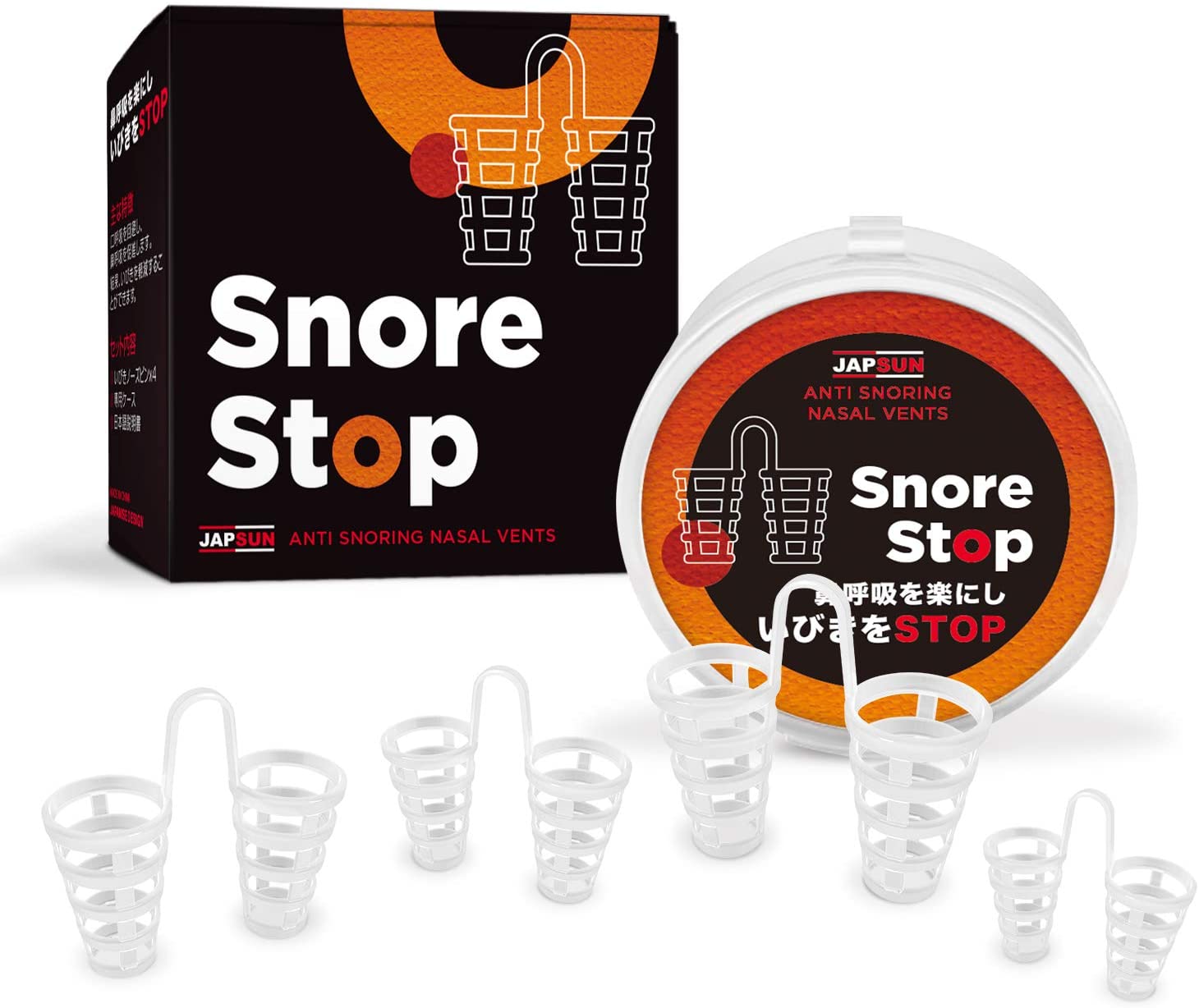 JAPSUN Snore Stop Nose Vents, 4-Pack