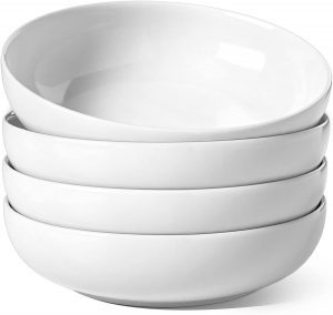LE TAUCI Microwavable Ceramic Salad Bowl, Set Of 4