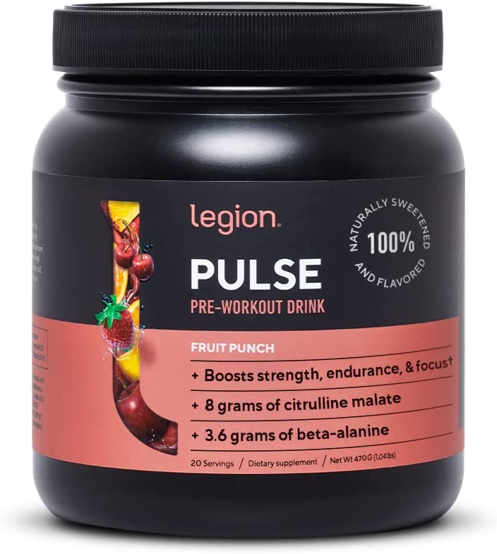 Legion Pulse Fruit Punch Endurance Pre Workout Supplement