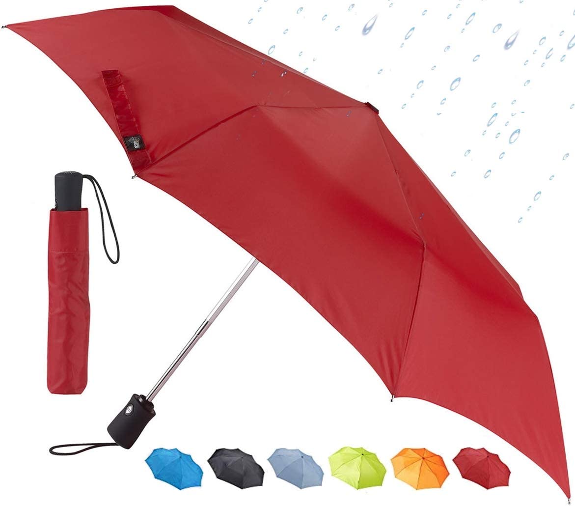 Custom Colorful Parrots Compact Travel Windproof Rainproof Foldable Umbrella
