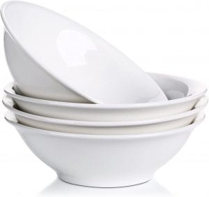 LIFVER Porcelain Salad Bowls, Set Of 4