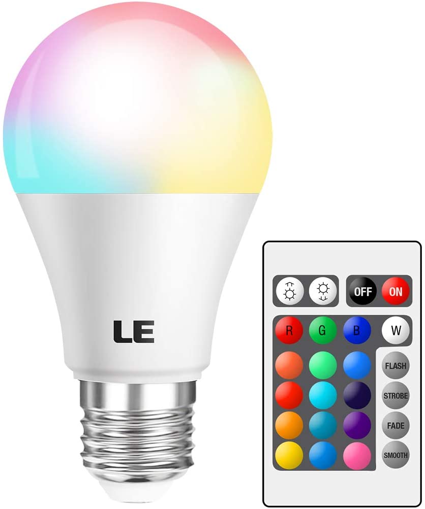 Lighting EVER A19 RGB Color Changing Lightbulb