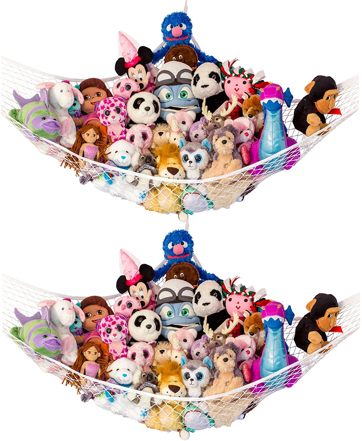 Lilly’s Love Hanging Stuffed Animal Hammock Storage Solution For Kids, 2-Pack
