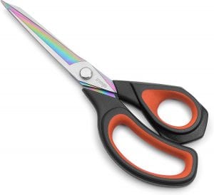 LIVINGO Multi-Purpose Stainless Softgrip Sewing Scissors, 9.5-Inch