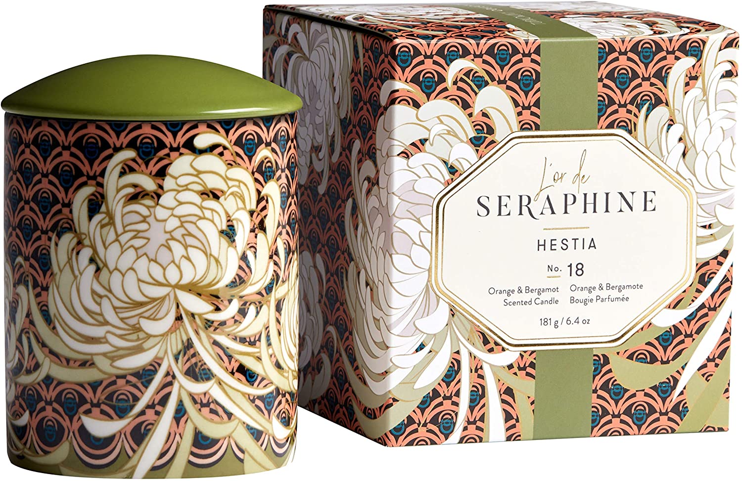 L’or de Seraphine No. 18 Hestia Ceramic Jar Aromatherapy Candle