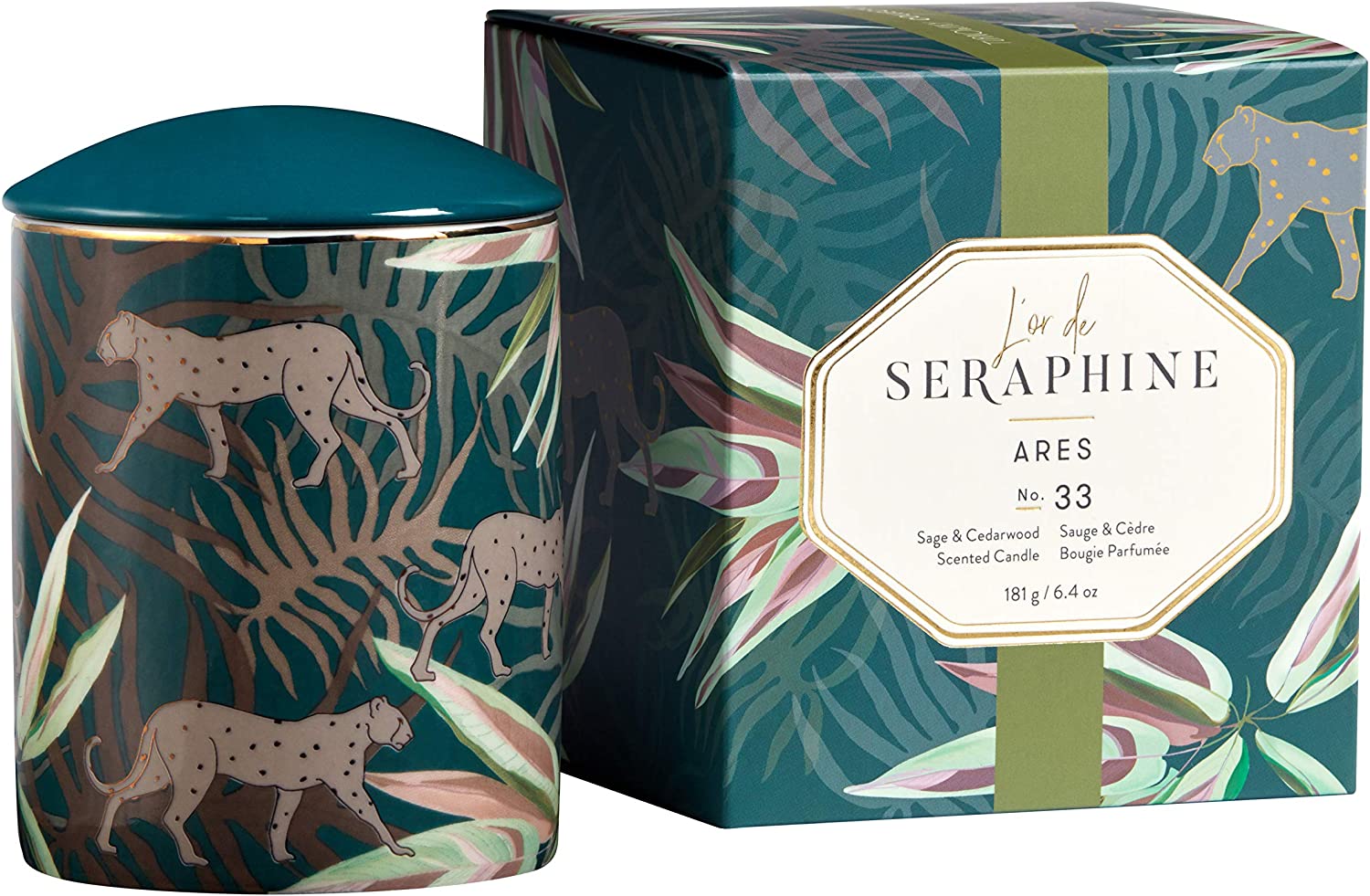 L’or de Seraphine No. 33 Scented Candle Ares Ceramic Jar