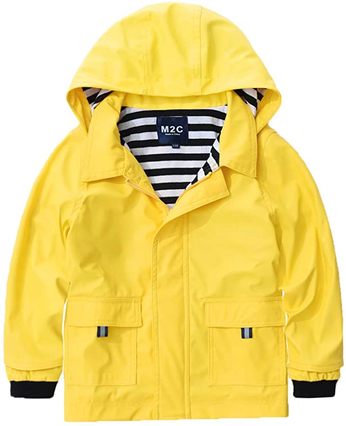 M2C Cotton Lined Hooded Waterproof Jacket For Girls