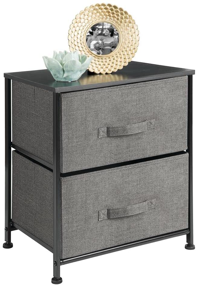mDesign Smart Store Easy Clean Night Stand