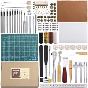 Medoga Craft Leather Working Tools Kit, 44-Piece