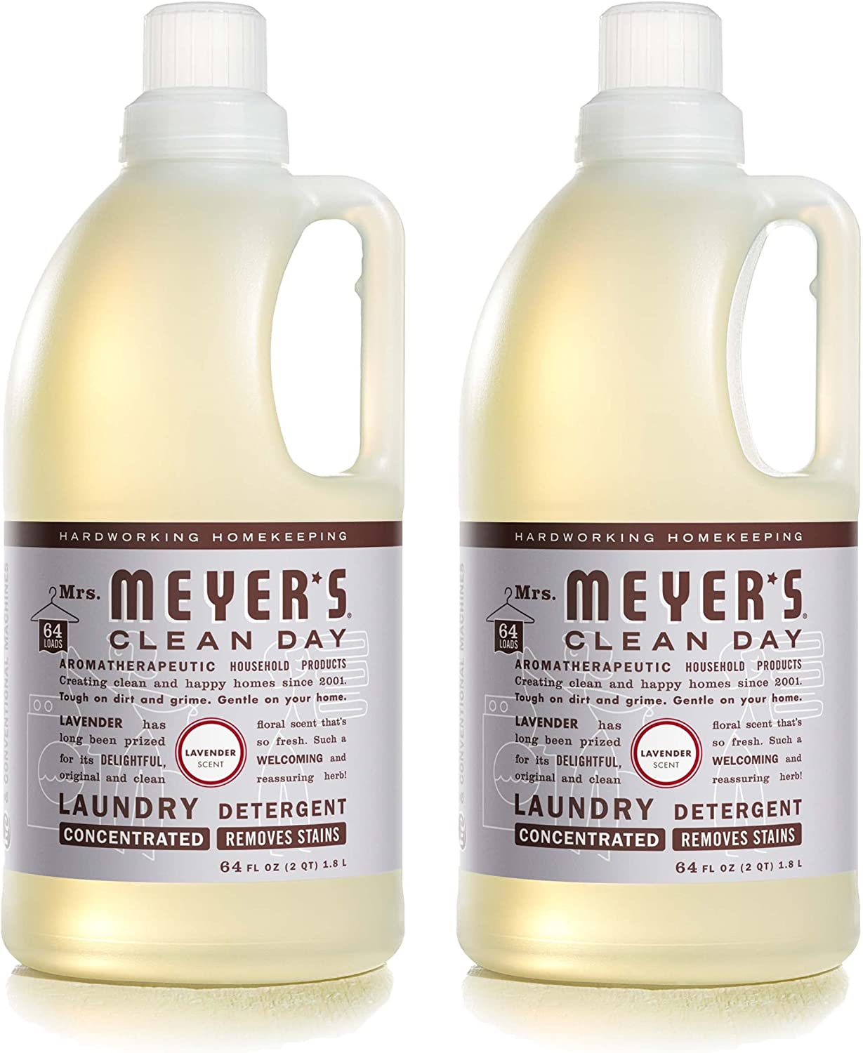 Mrs. Meyer’s Clean Day High Efficiency Laundry Detergent, 2-Pack