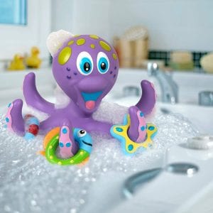 Nuby Flexible Octopus & Rings Bath Toys, 4-Piece