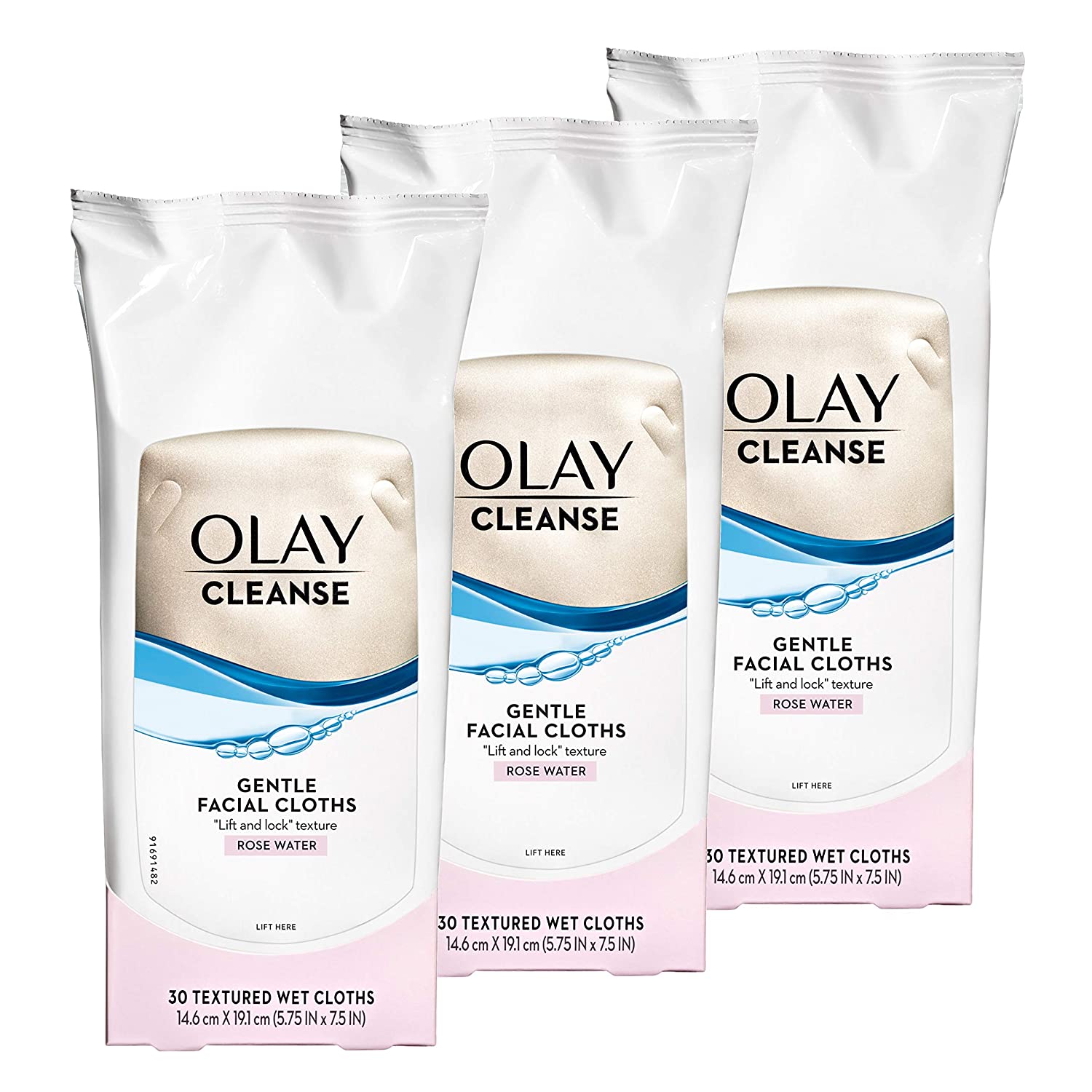 Olay Textured Makeup Remover Face Wipes, 3-Pack