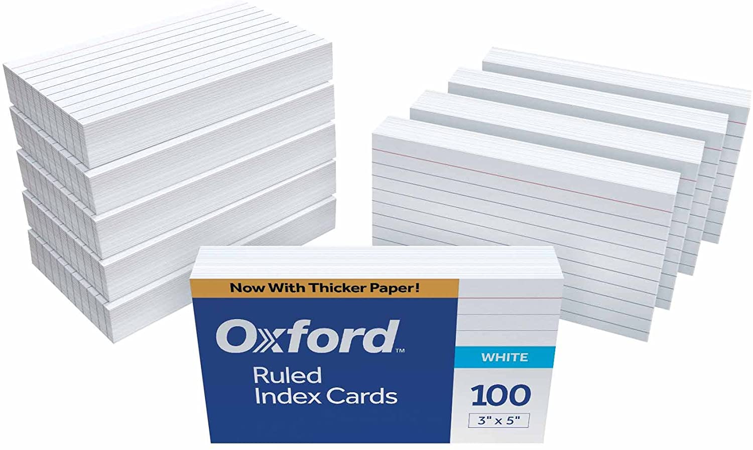 Oxford Premium Weight Index Cards High School Homeschool Supplies