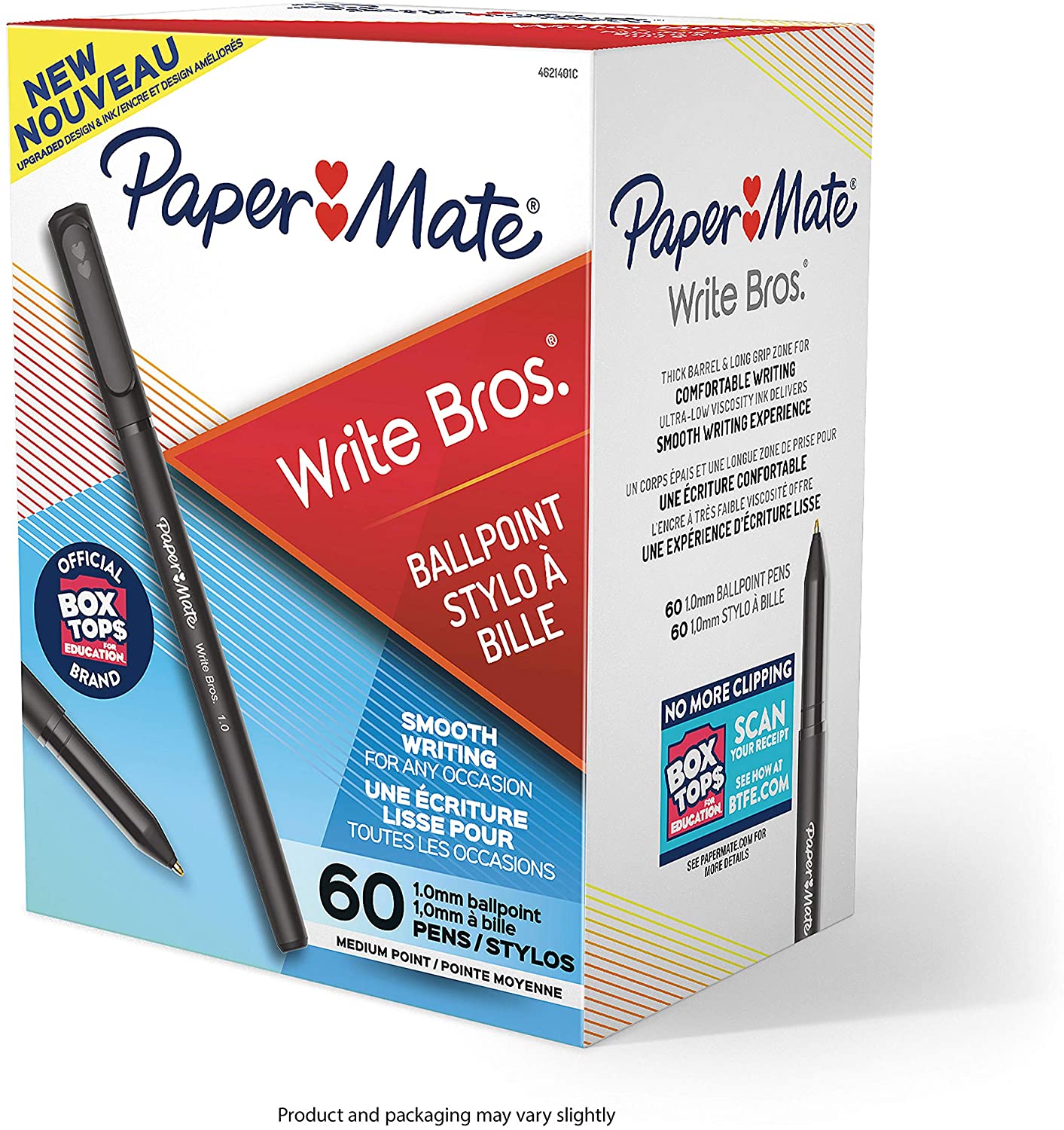 Paper Mate Write Bros Medium Point Ballpoint Pens, 60-Count
