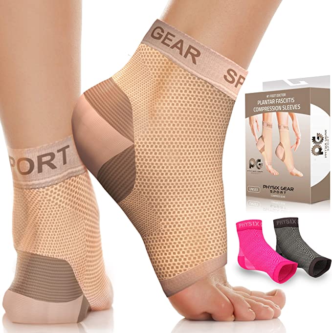 Physix Gear Sport Unisex Ankle Sprain Compression Socks