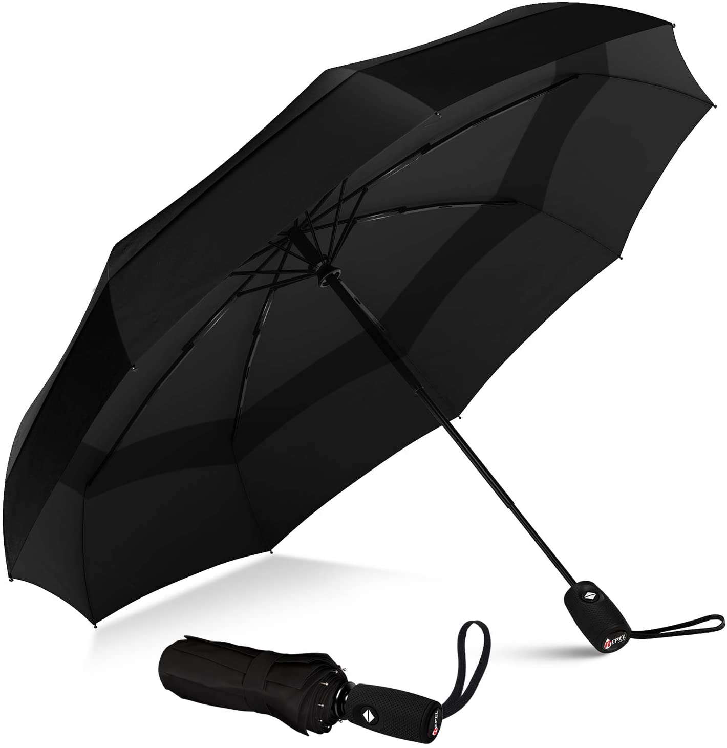 Repel Umbrella Teflon Double Vented Windproof Travel Umbrella
