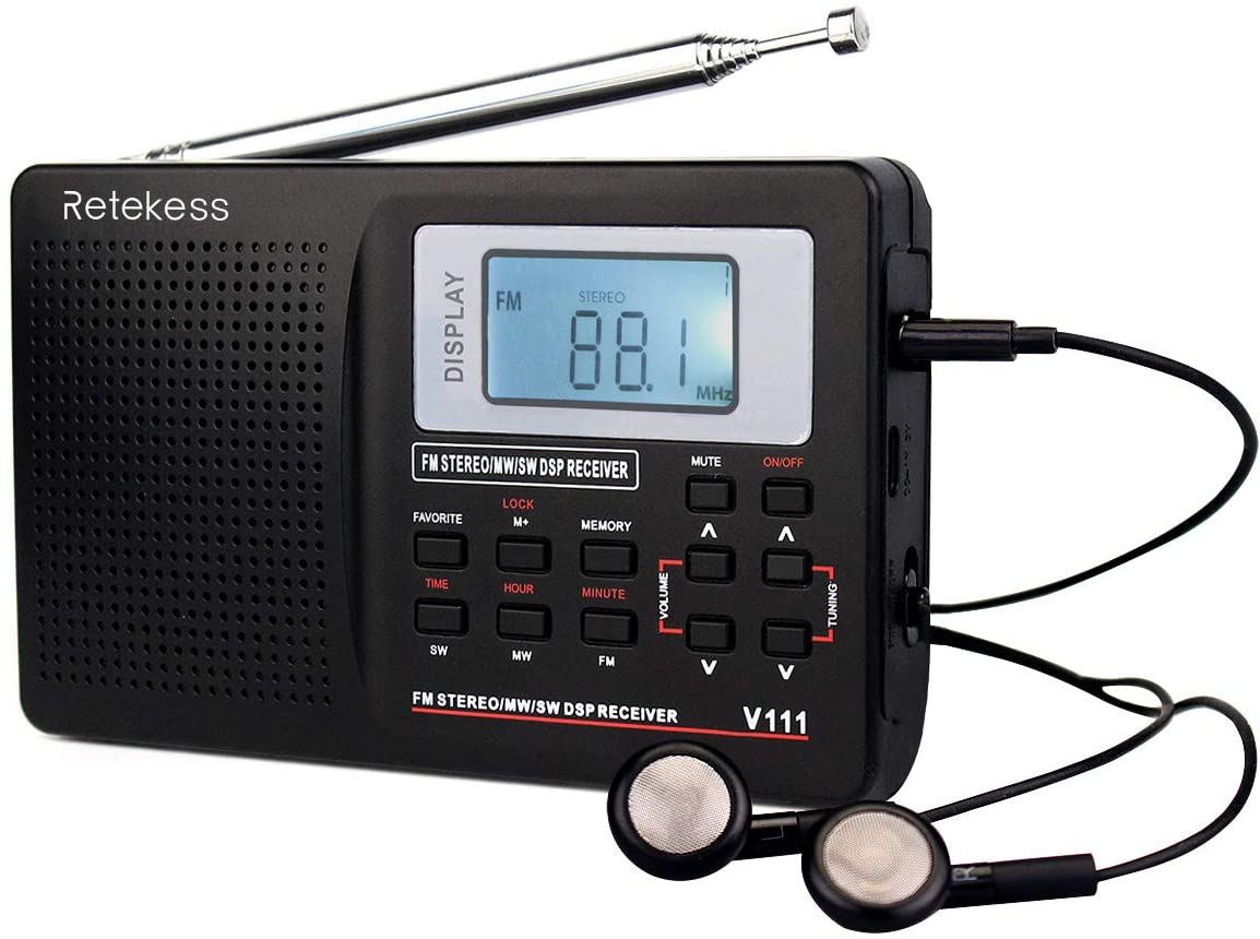 Retekess V111 Portable AM FM Shortwave Radio