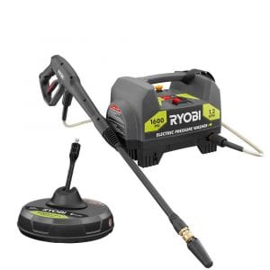 RYOBI RY141612-SC19 1,600 PSI 1.2-GPM Electric Pressure Washer & 12-Inch Surface Cleaner