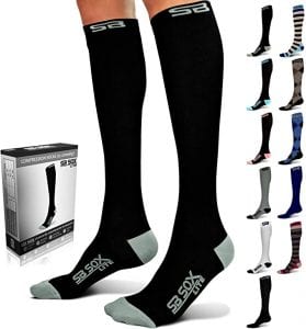 SB SOX 15-20mmHg Lite Knee-High Compression Socks