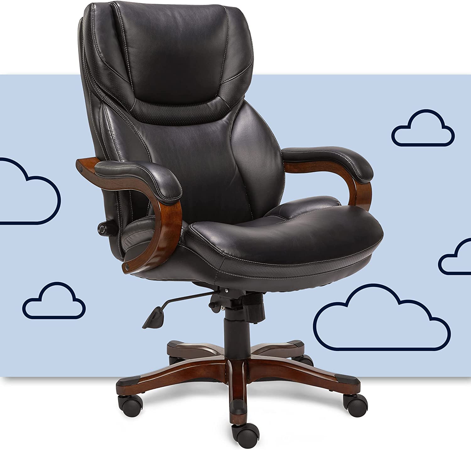 Serta Big & Tall Tilting Cushioned Executive Desk Chair