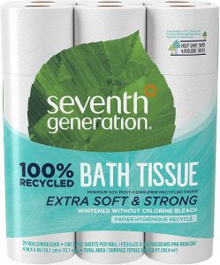 Seventh Generation Sensitive Skin Recycled Toilet Paper, 24-Rolls