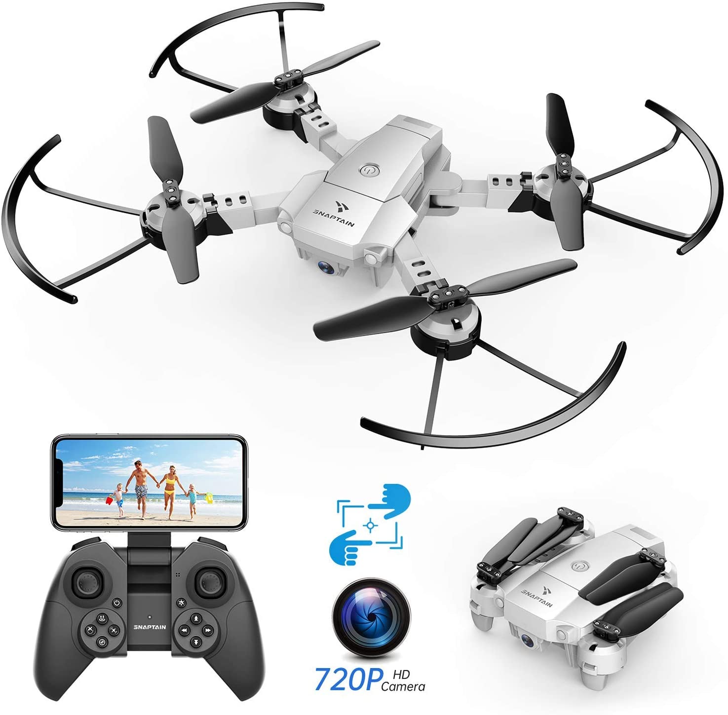 SNAPTAIN A10 Mini Foldable RC Quadcopter Drone For Kids