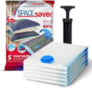 Spacesaver Original Home Vacuum Seal Bags, 5-Pack