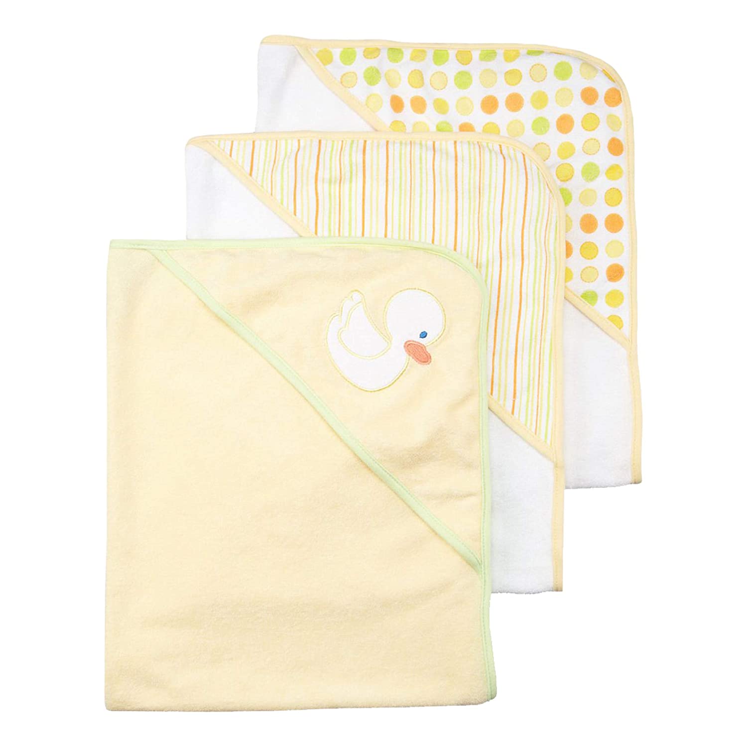 Spasilk Ultra Soft Newborn Baby Towel Set, 3-Pack