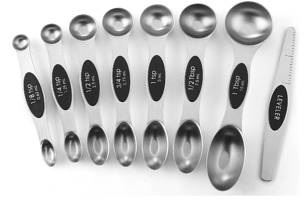 Spring Chef Dishwasher Safe Measuring Spoons Set, Set Of 8
