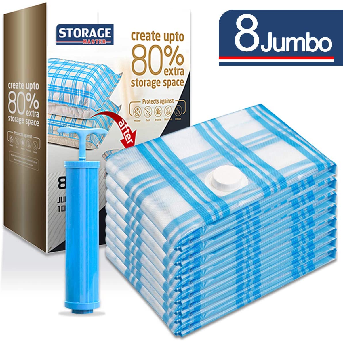 1/10 Extra Large Jumbo Vacuum Seal Storage Bags Travel Triple Sealer Space Saver