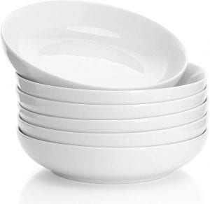 Sweese Stackable Porcelain Salad Bowl, Set Of 6